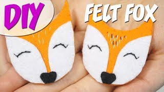 DIY ❤ Лиса из фетра ❤ Брошь своими руками
