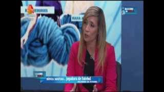 A internacional portuguesa Sónia Matias no programa Banho de Bola n'A Bola TV