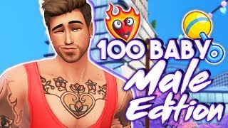 100K FOLLOWERS & BARTENDER FLIRTING ?? // THE SIMS 4 | 100 BABY CHALLENGE MALE EDITION #3