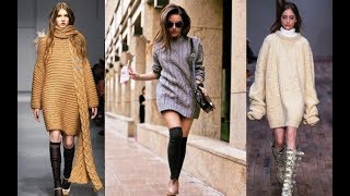Новое Платье Спицами - 2019 / New Dress with Knitting Needles / Neues Kleid mit Stricknadeln