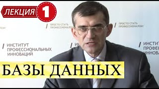 Базы данных. Лекция 1. Введение в базы и банки данных. Слёнкин Игорь Владимирович.
