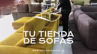 Sofá Chaise longue Romina, “retromoderno con mucha versitilidad”