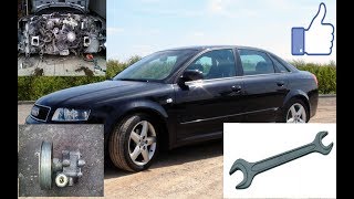 Разбираем своими руками перед на ауди а4 б6,Audi A4 B6 8E, меняем насос гура!