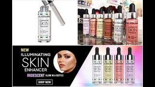 L.A. COLORS ILLUMINATING SKIN ENHANCER Light Reflecting Drops! ~ FULL COLLECTION SWATCHED!!