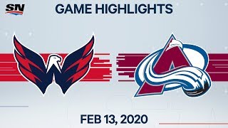 NHL Highlights | Capitals vs. Avalanche – Feb. 13, 2020