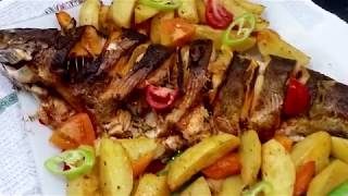 Форель запеченная в духовке с овощами - Ани Кухня!