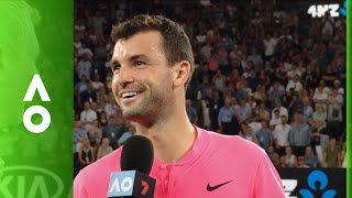 Grigor Dimitrov on court interview (4R) | Australian Open 2018