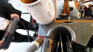Кофе. Выставка Львов 2016. Робот KUKA KR6-C1