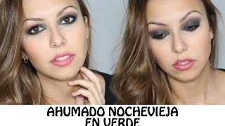 MAQUILLAJE DE NOCHEVIEJA: Ahumado fiestero en verde | ¿Q&A? | Meri Bu