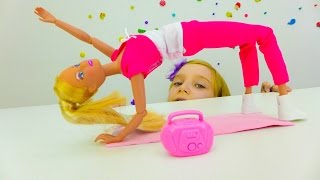 Игры для девочек с Барби - Фитнес и здоровое питание