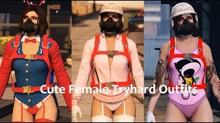 GTA 5 Online - Cute Female Tryhard Outfits