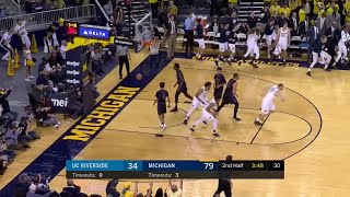 Jordan Poole Block and 3 vs. UC Riverside