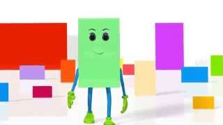 Learn Shapes For Children. 3D Animation learning shapes. Song for children.