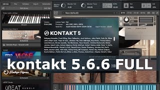 Instalação e ativação Kontakt 5.6.6 + Versão FULL PLUG-IN