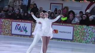 Ksenia Korobkova & Aleksandr Zolotarev, Ice show, Red Square. Ксения Коробкова и Александр Золотарев