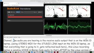 Windows 10 StandAlone version of STUDIO-LINK - Stereo OPUS audio over IP demo - Voice & Morse Code