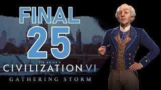 Прохождение Civilization 6: Gathering Storm #25 - Дипломатическая победа [Канада - Божество][ФИНАЛ]