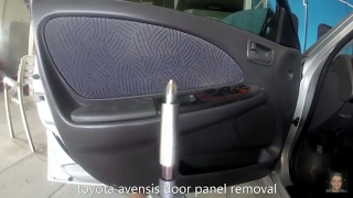 Toyota Avensis(1997-2003) door panel removal