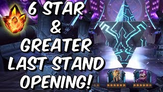 6 Star & Greater Last Stand Crystal Opening! - Beyond God Tier Please! - Marvel Contest of Champions