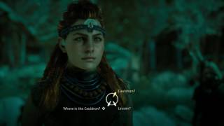 Horizon Zero Dawn - Mother's Crown Settlement: Aloy Meets Dral (Cauldron Sigma Mission) Dialogue