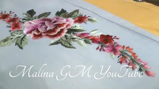 Embroidery on the jeans | Вышивка на джинсах