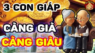 3 Con Giáp KHỔ TRƯỚC SƯỚNG SAU, Hậu Vận CỰC GIÀU Tiền Tiêu 3 Đời Không Hết