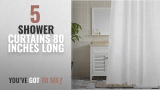 Top 10 Shower Curtains 80 Inches Long [2018]: Cryseam 8080 Inch Hotel Fabric Shower Curtain