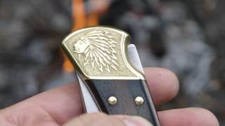 Ручная гравировка штихелями BUCK110 Индейцы