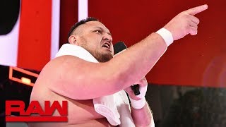 Samoa Joe confronts Roman Reigns: Raw, April 16, 2018