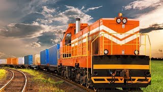 Поезда для детей. Железнодорожный транспорт. Виды вагонов. Развивающее видео для детей