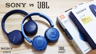 SONY CH510 vs JBL 460BT : Budget Headphones Comparison (ENGLISH) - TECH SINGH