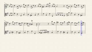 Bourrée in E Minor (BWV 996) for Violin & Viola