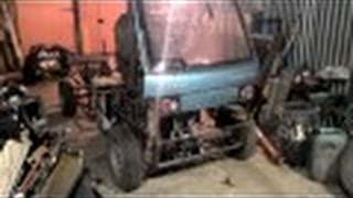 Первые шаги вездехода ЯпончиК  с меж осевой блокировкой (Часть2)