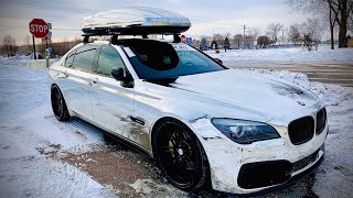 Дальнобой США/ Домашние дела / Тонировка BMW 3 / Семёрка в хроме /