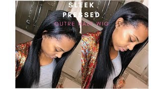 TRY ON: Outre Sleek Pressed Half Wig