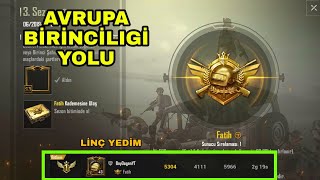 AVRUPA BİRİNCİLİĞİNİ ALMA YOLU - FATİH OLDUM !! Pubg Mobile Lite