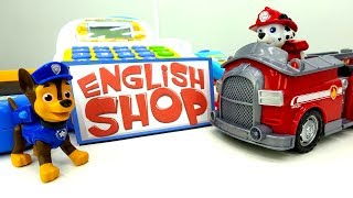 Щенячий патруль учит английский язык! Развивающие машинки - Английский для детей