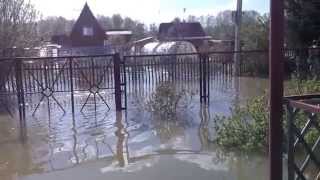 Сброс воды Новосибирск СНТ "Обское приволье" 16.05.2015