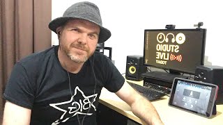 GarageBand iOS mobile home recording setup on iPad