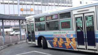 【岡山電気軌道】981三菱KL-MP37JM＠岡山駅前('13/01)