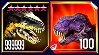 LEVEL 999999 INDORAPTOR vs LEVEL 100 OMEGA 09 BOSS (JURASSIC WORLD)