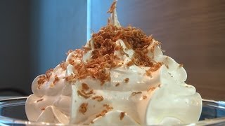 Десерт заварной белковый крем. Очень вкусно!
