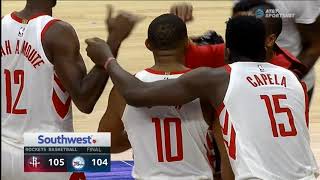 Eric Gordon hits the game-winning three at the BUZZER in Philly!