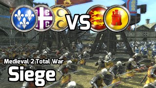 Medieval 2 Total War Online Battle #170 (2v3 Siege) - A Bunch of Robin Hoods