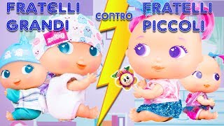 FRATELLI MAGGIORI CONTRO FRATELLI MINORI | Sfida di scherzi tra Baby e Mini Baby!