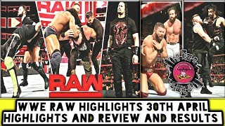 WWE Raw Highlights 30th April Highlights And Review And Results/World Wrestling Tamil