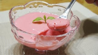 Receita de sobremesa sabor morango (Falso danoninho)