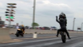 TX2K12 - Turbo Drag Bike Wreck!