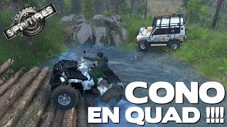 [SPINTIRES] CONO EN QUAD  "Ça se retourne pas trop facilement ..." :))