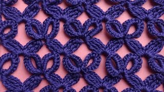 Ажурный узор крючком   вязание крючком How to crochet openwork mesh 76